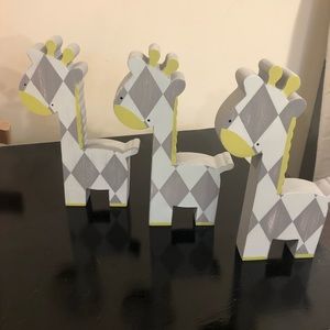 Cute nursery decor-set of three giraffes